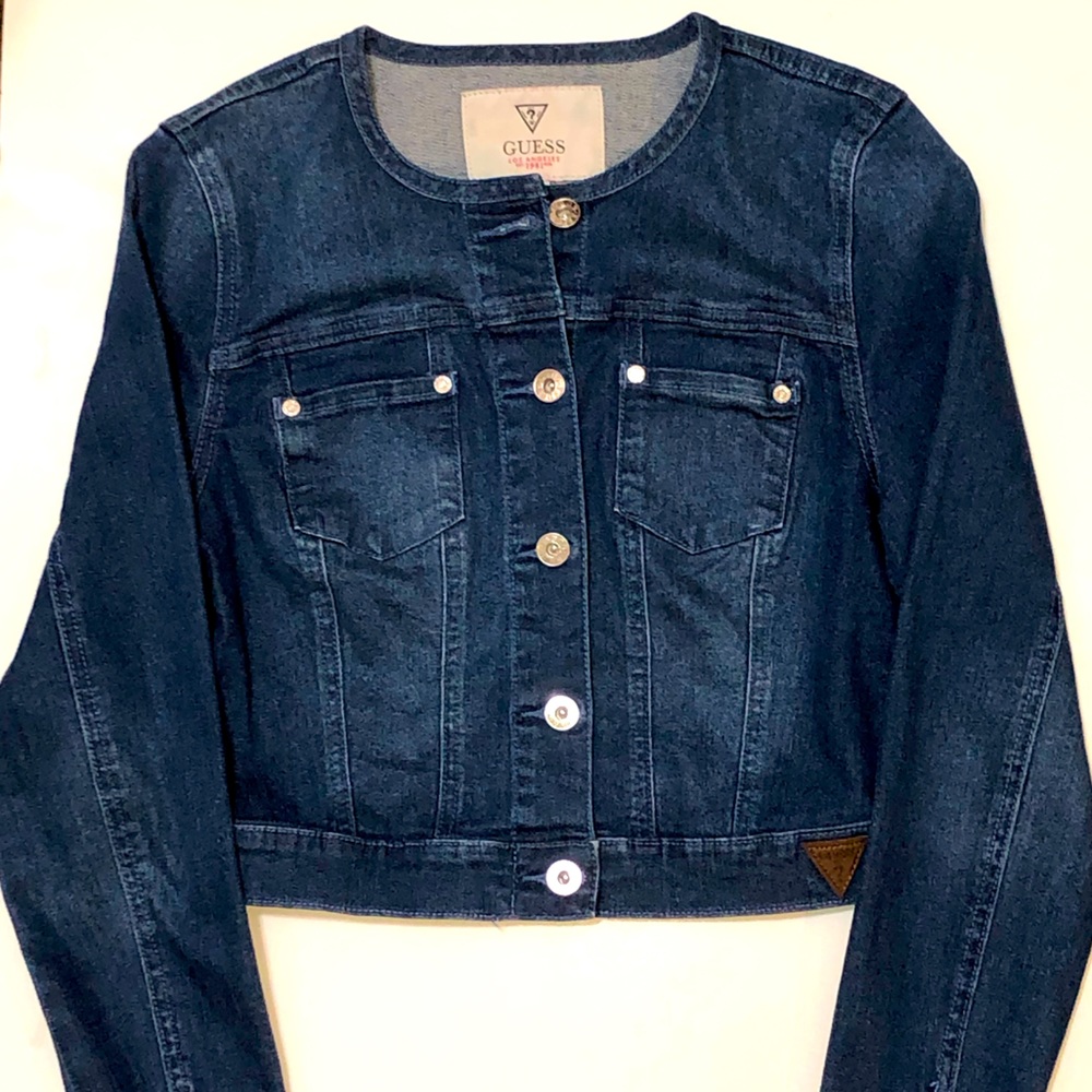 Guess Jeans Collarless Denim Jean Jean